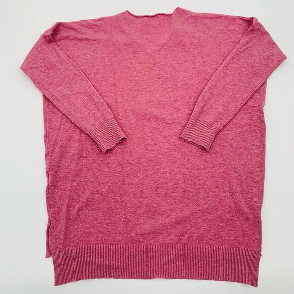 Dreamers | Pink V-Neck tunic oversized Sweater | size small/medium - Picture 6 of 6